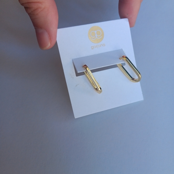 Gorjana Gold Plated Parker Huggies Earrings Retro-inspired Style High Finish - Picture 2 of 6